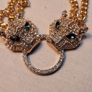 Elegant Gold and Silver  Necklace Set